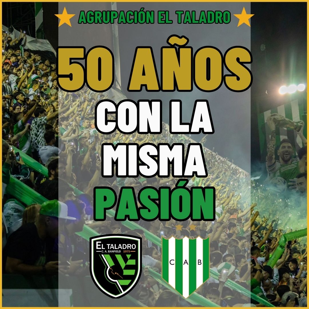 La Agrupación el Taladro celebra 50 años junto a Banfield